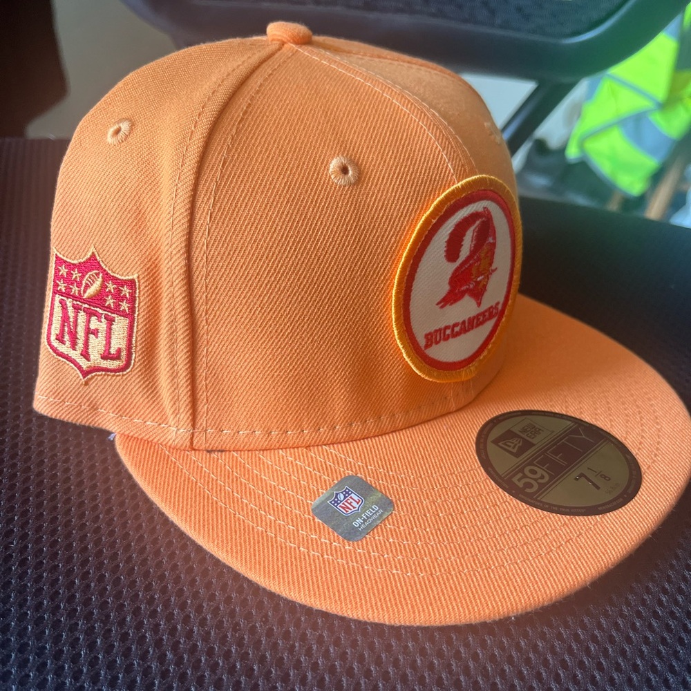 New Era Bright Orange Cap with NFL Logo